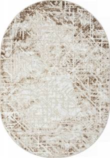 Турецкий ковер из синтетики ANTEP O1704 665 CREAM / VIZON Овал