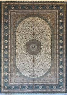 Шелковый Китайский ковер ручной работы 4.37x3.15