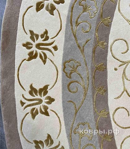 ковер ручной работы Китайский ковер ручной работы из шелка и шерсти 3x3 — фото 3