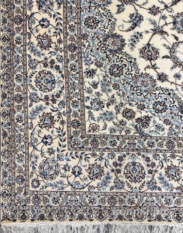 ковер ручной работы Иранский ковер ручной работы из шелка и шерсти Nain (Наин) 3.54x2.52 — фото 2