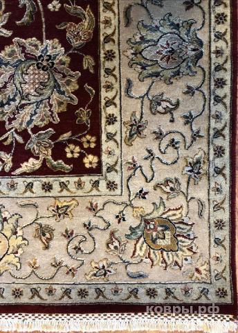 ковер ручной работы Индийский ковер ручной работы из шелка и шерсти Agra (Агра)  2.84x1.91 — фото 2