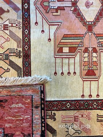 ковер ручной работы Шелковый Иранский ковер ручной работы Sumah (Сумах Сиржан) 2.83x1.95 — фото 4