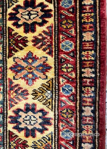 ковер ручной работы Шелковый Афганский ковер ручной работы Kazakh (Казах) 1.94x1.62 — фото 3