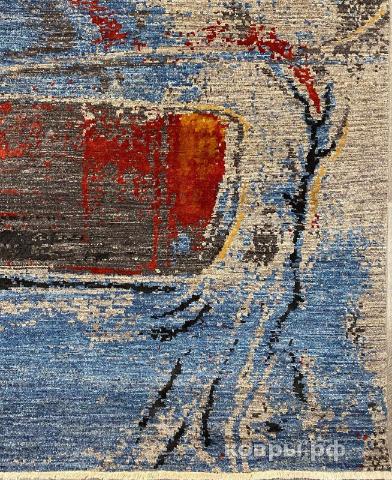 ковер ручной работы Шелковый Афганский ковер ручной работы 4.36x3.05 — фото 2