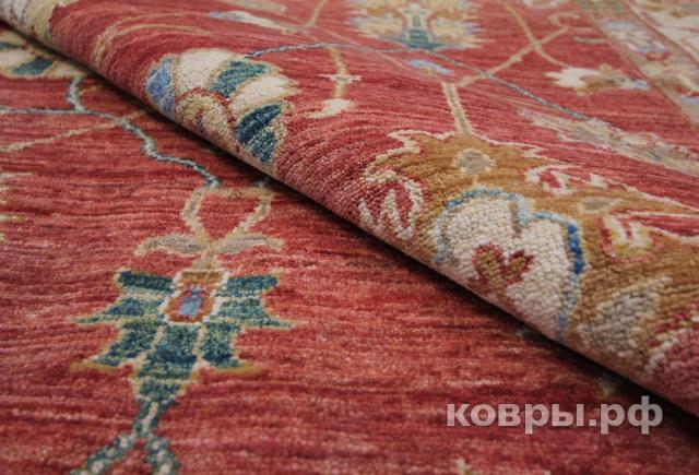 ковер ручной работы Шелковый Афганский ковер ручной работы Сhoubi (Чуби зиглер)2.8x1.94 — фото 4