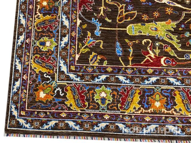 ковер ручной работы Шелковый Афганский ковер ручной работы Bidjar (Биджар) 3.58x2.75 — фото 4