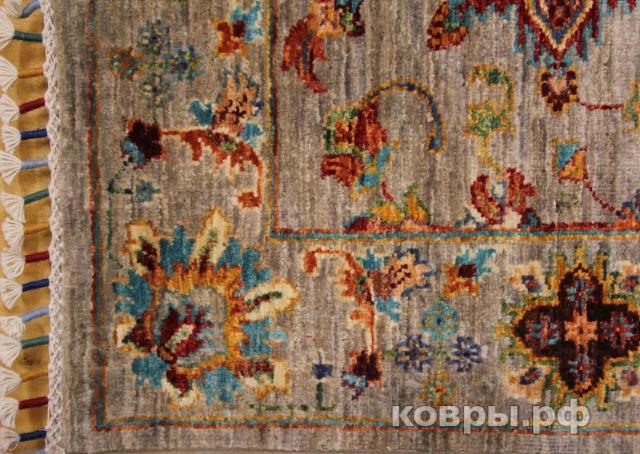 ковер ручной работы Шелковый Афганский ковер ручной работы Waziri (Вазири) 2.91x0.83 — фото 3