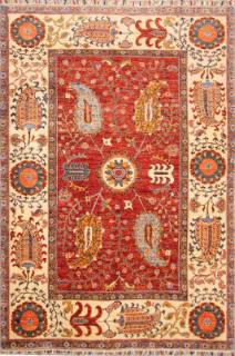 Афганский ковер ручной работы из шелка и шерсти Susane (Сюзане) 2.29x1.72