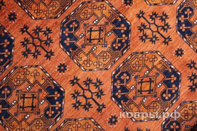 ковер ручной работы Афганский ковер ручной работы из шелка и шерсти Escari (Эскари) 3.73x2.67 — фото 5