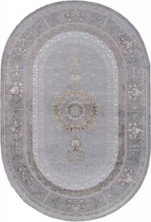 Ковер Ковер ZARINA A053B LIGHT GREY SHRINK / LIGHT GREY SHRINK Овал