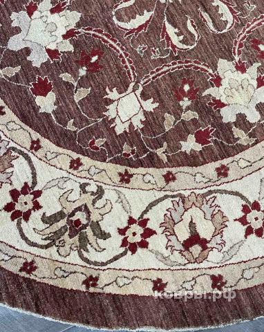 ковер ручной работы Шелковый Афганский ковер ручной работы Сhoubi Ziegler (Чуби зиглер) 2.83x2.85 — фото 2