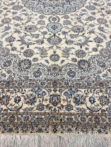 ковер ручной работы Иранский ковер ручной работы из шелка и шерсти Nain (Наин) 3.54x2.52 — фото 3