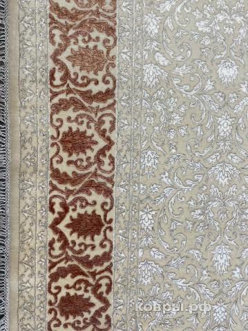 ковер ручной работы Индийский ковер ручной работы из шелка и шерсти Rajkumar (Ражкумар) 3.4x2.38 — фото 3