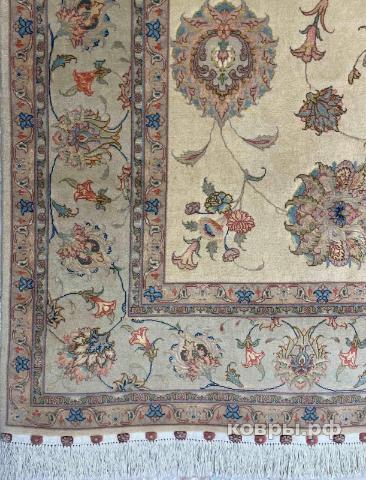 ковер ручной работы Иранский ковер ручной работы из шелка и шерсти Tabriz (Табриз Авшан) 2x3 — фото 2