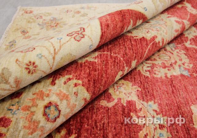 ковер ручной работы Шелковый Афганский ковер ручной работы  Сhoubi Ziegler (Чуби зиглер) 1.98x1.89 — фото 4