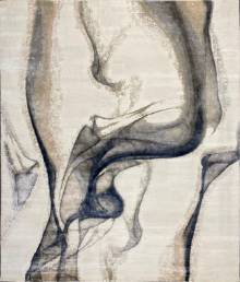 Индийский ковер ручной работы из шелка и шерсти 3.06x2.55