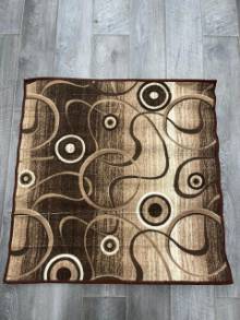 Коврик № 1301,светло-коричневый,размер 1 на 1 метр