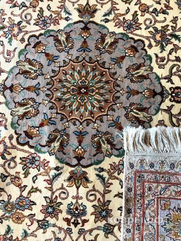 ковер ручной работы Шелковый Индийский ковер ручной работы Kashmir (Кашмир) 1.52x1.54 — фото 2