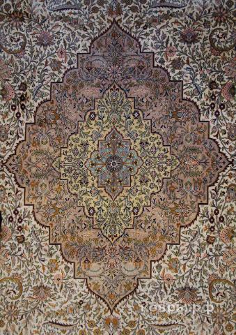 ковер ручной работы Шелковый Индийский ковер ручной работы Kashmir (Кашмир) 4.33x3 — фото 2