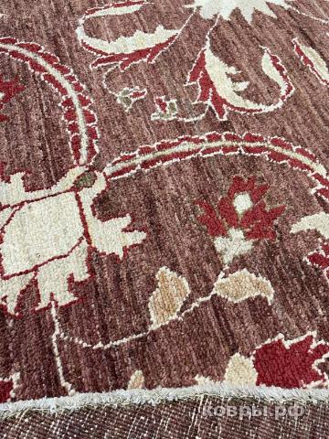 ковер ручной работы Шелковый Афганский ковер ручной работы Сhoubi Ziegler (Чуби зиглер) 2.83x2.85 — фото 3