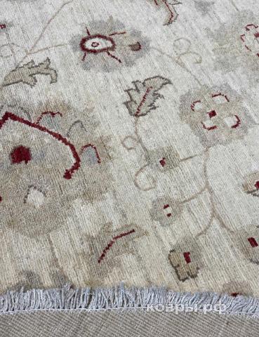 ковер ручной работы Афганский ковер ручной работы из шелка и шерсти Сhoubi (Чуби) 2.91x2.99 — фото 4