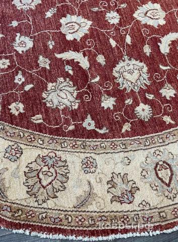 ковер ручной работы Шерстяной Афганский ковер ручной работы Сhoubi (Чуби) 2.43x2.41 — фото 3