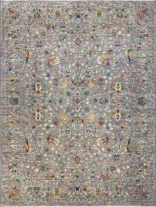 Шелковый Афганский ковер ручной работы Waziri (Вазири солтани) 3.65x2.75 Шелковый Афганский ковер ручной работы Waziri (Вазири солтани) 3.65x2.75