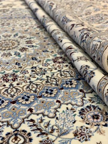 ковер ручной работы Иранский ковер ручной работы из шелка и шерсти Nain (Наин) 6x4 — фото 3