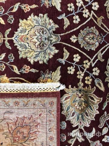 ковер ручной работы Индийский ковер ручной работы из шелка и шерсти Agra (Агра)  2.84x1.91 — фото 4