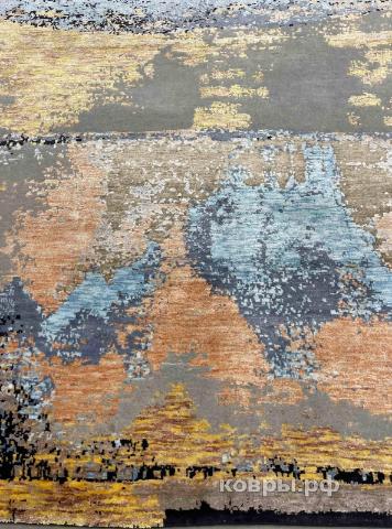 ковер ручной работы Индийский ковер ручной работы из шелка и шерсти 3.02x1.92 — фото 3