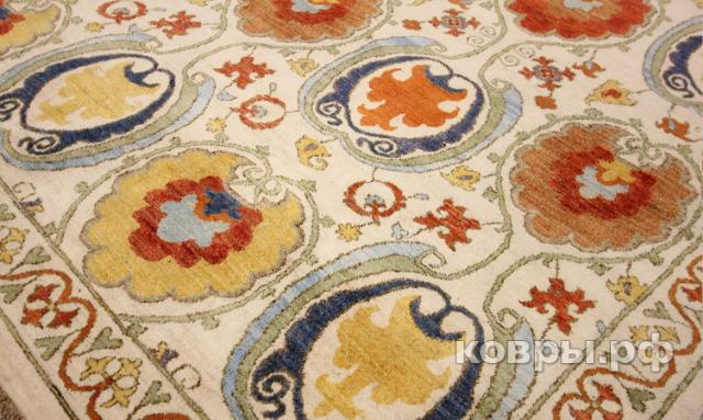 ковер ручной работы Шелковый Афганский ковер ручной работы Susane (Сюзане) 3.17x2.4 — фото 5