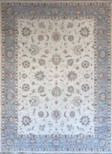 Шелковый Афганский ковер ручной работы Сhoubi (Чуби зиглер) 4.1x3.02