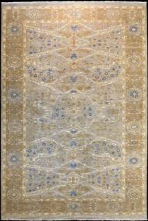 Шелковый Афганский ковер ручной работы Сhoubi (Чуби) 5.48x3.71