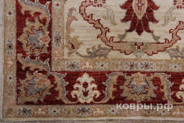 ковер ручной работы Шерстяной Афганский ковер ручной работы Сhoubi Ziegler (Чуби зиглер)  2.88x0.82 — фото 3