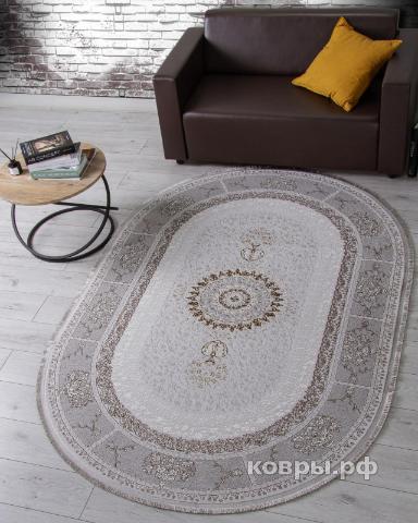 ковер Ковер ARDA ZARINA A053B LIGHT GREY SHRINK / LIGHT GREY SHRINK Овал — фото 3