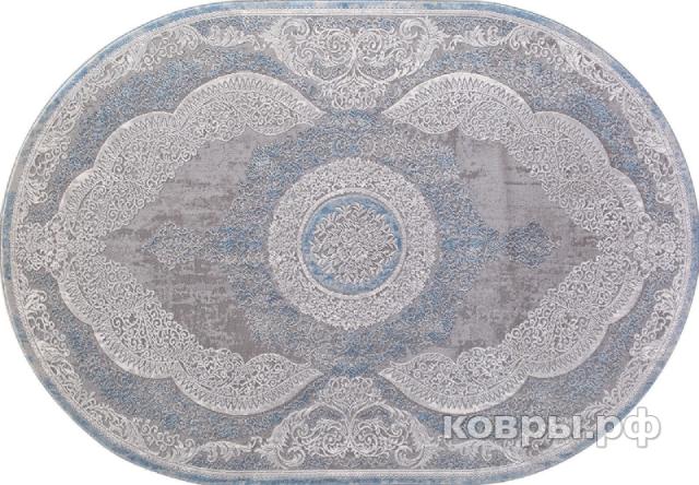 ковер KARMEN HALI ARMINA 03880A BLUE / BLUE Овал