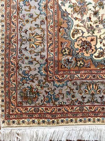 ковер ручной работы Шелковый Индийский ковер ручной работы Kashmir (Кашмир) 1.52x1.54 — фото 3