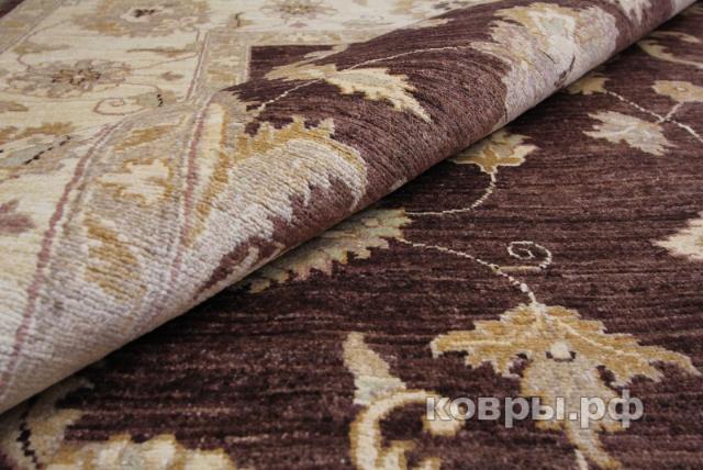 ковер ручной работы Шелковый Афганский ковер ручной работы Сhoubi Ziegler (Чуби зиглер)3.58x2.72 — фото 5