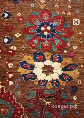 ковер ручной работы Шелковый Афганский ковер ручной работы Сhoubi (Чуби) 4.17x3.02 — фото 5