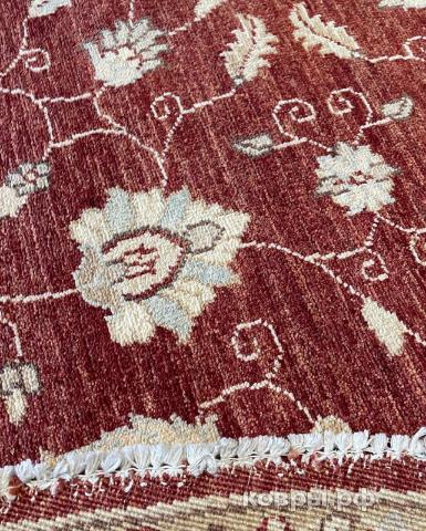 ковер ручной работы Шерстяной Афганский ковер ручной работы Сhoubi (Чуби) 2.43x2.41 — фото 4