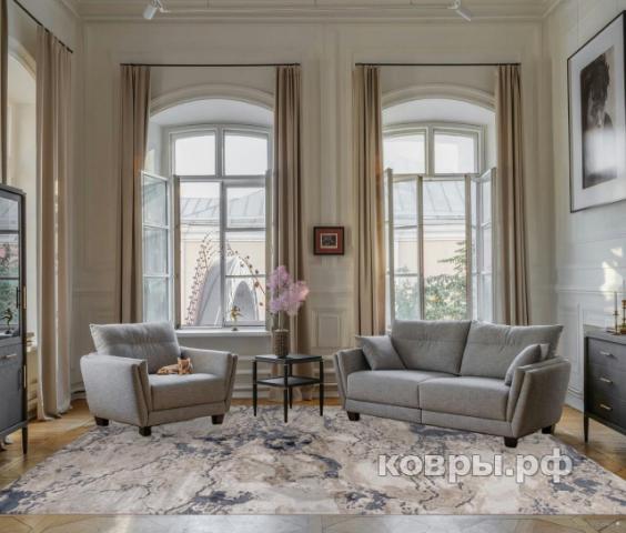 ковер Ковер EFOR LUCCI p1263 D.BLUE / D.BLUE — фото 2