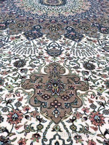 ковер ручной работы Шелковый Китайский ковер ручной работы 4.37x3.15 — фото 2