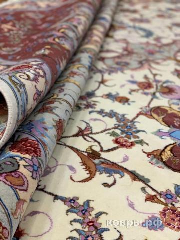 ковер ручной работы Иранский ковер ручной работы из шелка и шерсти Tabriz (Табриз Олия) 6.2x4.03 — фото 4