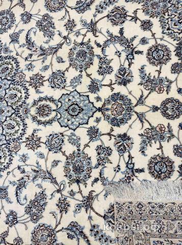 ковер ручной работы Иранский ковер ручной работы из шелка и шерсти Nain (Наин) 3.54x2.52 — фото 5