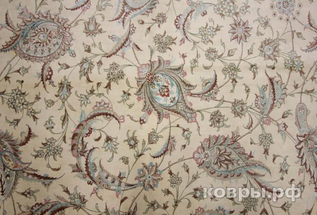 ковер ручной работы Шелковый Иранский ковер ручной работы Qum (Кум) 5.77x3.88 — фото 3