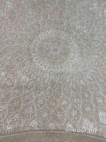 ковер ручной работы Индийский ковер ручной работы из шелка и шерсти 2.99x2.99 — фото 5