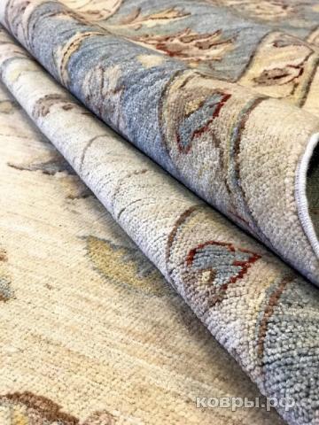 ковер ручной работы Шелковый Афганский ковер ручной работы Сhoubi (Чуби зиглер) 4.1x3.02 — фото 2