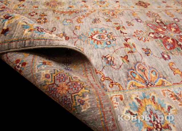 ковер ручной работы Шелковый Афганский ковер ручной работы Waziri (Вазири) 2.91x0.83 — фото 6