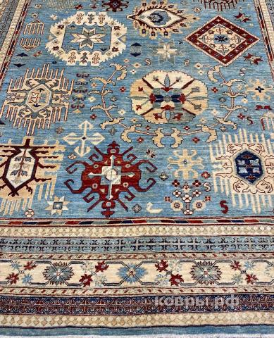 ковер ручной работы Шелковый Афганский ковер ручной работы Kazakh (Казах) 3x2.42 — фото 2