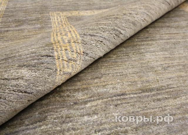 ковер ручной работы Афганский ковер ручной работы из шелка и шерсти Сhoubi (Чуби модерн)  1.82x1.41 — фото 3